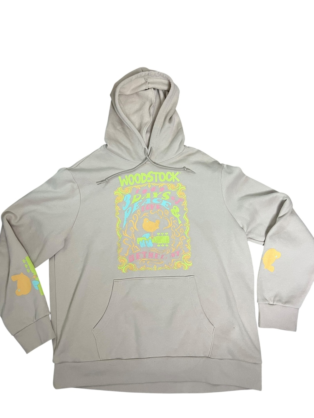 Woodstock 1969 Peace Love Music Hoodie Oversized Graphic Sweatshirt XXL Festival